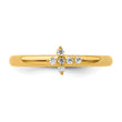 14k Stackable Expressions Diamond Cross Ring - Birthstone Company