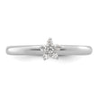 14k White Gold Stackable Expressions Diamond Star Ring - Birthstone Company