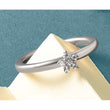 14k White Gold Stackable Expressions Diamond Star Ring - Birthstone Company
