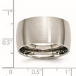 Stainless Steel 12mm Brushed Band - Birthstone Company