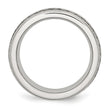 Stainless Steel 7mm Double Row CZ Ring - Birthstone Company