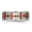 Stainless Steel Brown IP-plated Crosses Ring - Birthstone Company