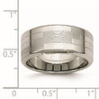 Stainless Steel Textured Ring - Birthstone Company