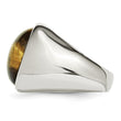 Stainless Steel Tiger's Eye Ring - Birthstone Company