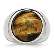 Stainless Steel Tiger's Eye Ring - Birthstone Company