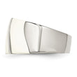 Stainless Steel White Enamel Ring - Birthstone Company