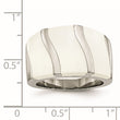 Stainless Steel White Enamel Ring - Birthstone Company