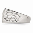 Stainless Steel Diamond Themed Ring with Polished Finish