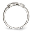Stainless Steel Polished Infinity Symbol Ring - Birthstone Company