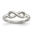 Stainless Steel Polished Infinity Symbol Ring - Birthstone Company