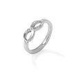 Stainless Steel Polished Infinity Symbol CZ Ring - Birthstone Company