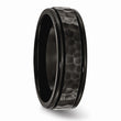 Sophia Jewelers Black IP Stainless Steel Polished Engravable Wedding Band - 12