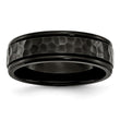 Sophia Jewelers Black IP Stainless Steel Polished Engravable Wedding Band - 12