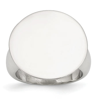 Stainless Steel Polished Circle Ring - Birthstone Company