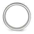 Stainless Steel Brushed/Polished Black IP-plated w/Black CZ Ring - Birthstone Company