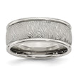 Sophia Jewelers Polished Stainless Steel 9mm Engravable Wedding Band - 10.5
