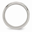 Stainless Steel Diamond Camouflage 8mm Polished Wedding Band