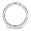 Stainless Steel Polished Studded Ring - Birthstone Company