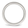 Stainless Steel Polished Textured Ring - Birthstone Company