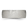 Stainless Steel Polished Textured Ring - Birthstone Company