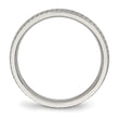 Stainless Steel Polished Textured Ring - Birthstone Company