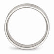 Sophia Jewelers Stainless Steel Wedding Band with Polished & Brushed Finish - 11.5