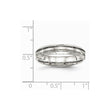 Sophia Jewelers 5mm Stainless Steel Wedding Band Brushed Polished Finish - 7