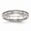 Sophia Jewelers 5mm Stainless Steel Wedding Band Brushed Polished Finish - 7