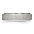 Sophia Jewelers Polished Stainless Steel Wedding Band with Laser Cut Design, Size 6.5 - Birthstone Company