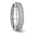Stainless Steel Polished Laser Cut Ring - Birthstone Company