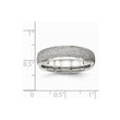 Sophia Jewelers Polished Stainless Steel Wedding Band with Laser Cut Design - 6.5