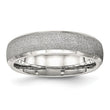 Sophia Jewelers Polished Stainless Steel Wedding Band with Laser Cut Design, Size 6.5 - Birthstone Company