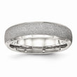 Sophia Jewelers Polished Stainless Steel Wedding Band with Laser Cut Design - 6.5