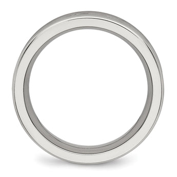 Stainless Steel Polished with CZ Ring - Birthstone Company