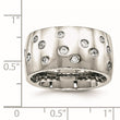 Stainless Steel Polished CZ Ring - Birthstone Company