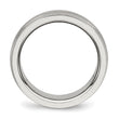 Stainless Steel Polished Grooved Ring - Birthstone Company
