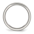Stainless Steel Brushed CZ Cross Ring - Birthstone Company