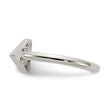 Reconstructed Turquoise Triangle Ring in Stainless Steel - Birthstone Company