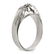 Stainless Steel Antiqued and Polished Lion Head Ring - Birthstone Company