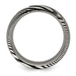 Damascus Steel Polished 8mm Band - Birthstone Company