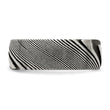 Damascus Steel Polished 8mm Band - Birthstone Company