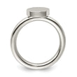 Stainless Steel Polished Circle Ring - Birthstone Company