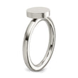 Stainless Steel Polished Circle Ring - Birthstone Company