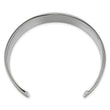 Stainless Steel Laser Cut Cuff Bangle - Birthstone Company