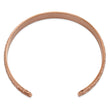 Stainless Steel Rose Gold Cuff Bangle - Birthstone Company