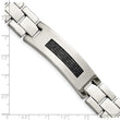 Stainless Steel Polished with 1/2 carat Diamond Bracelet for Men 8.25 in - Birthstone Company