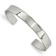Stainless Steel Polished 8.85mm Cuff Bangle - Birthstone Company