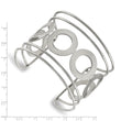 Stainless Steel Polished Circle Design 50.00mm Cuff Bangle - Birthstone Company