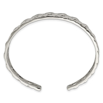 Stainless Steel Polished Bangle - Birthstone Company