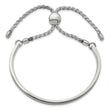 Stainless Steel Polished Bar Adjustable Bracelet - Birthstone Company